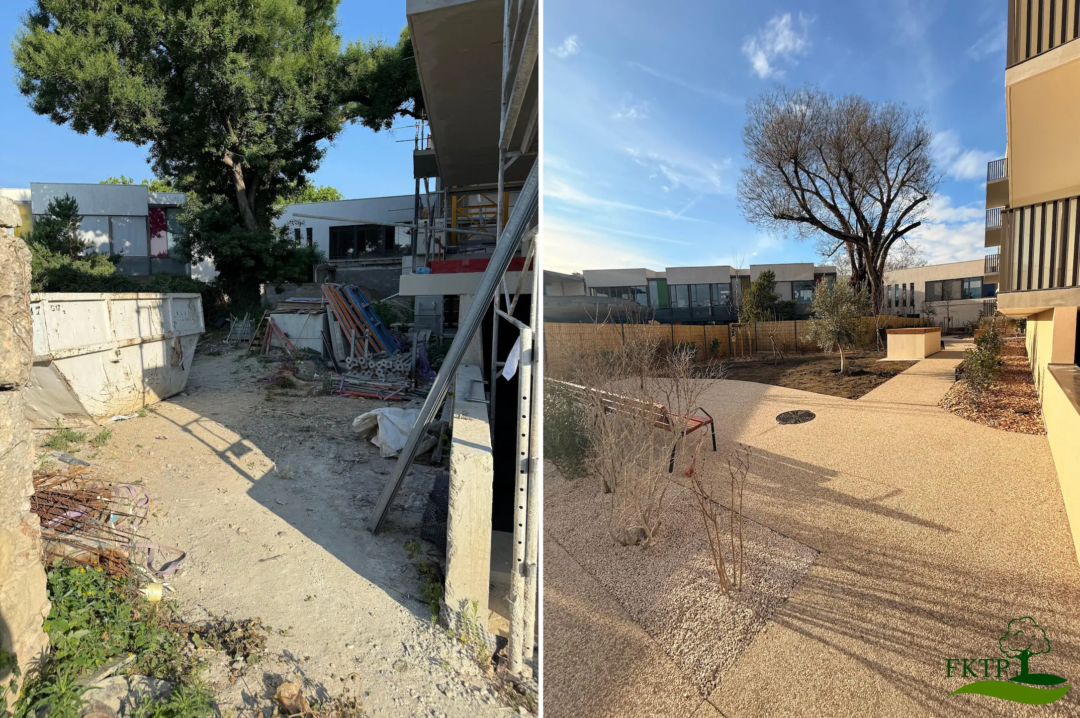 Chantier l'obsidienne - Avant/Après